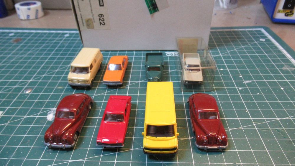 Lot De 8 Miniatures Wiking Märklin Norev - Voitures VW, Peugeot, Mercedes - Échelle HO 1/87 - Neuves