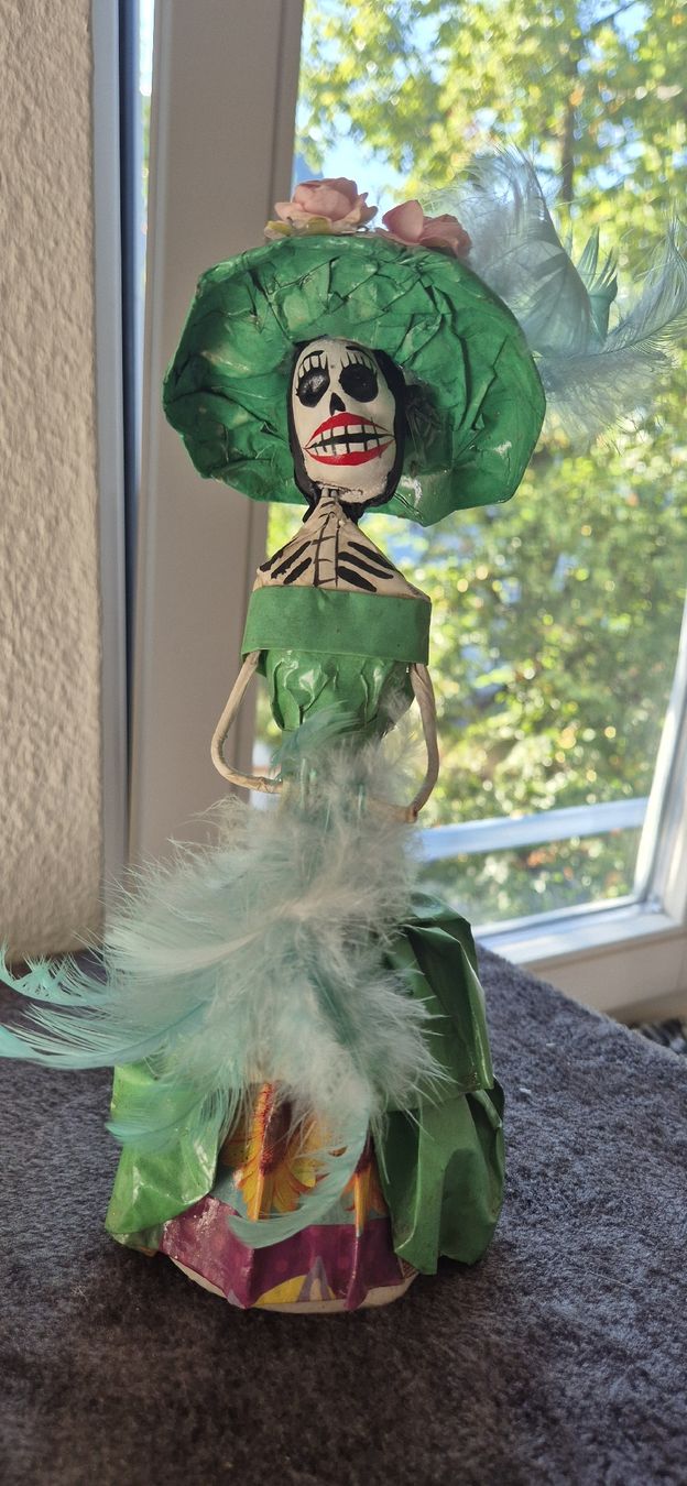 Figuren: Catrina Figur, Mexiko, Tag der Toten – Gebraucht aus Basel von Waldfee06