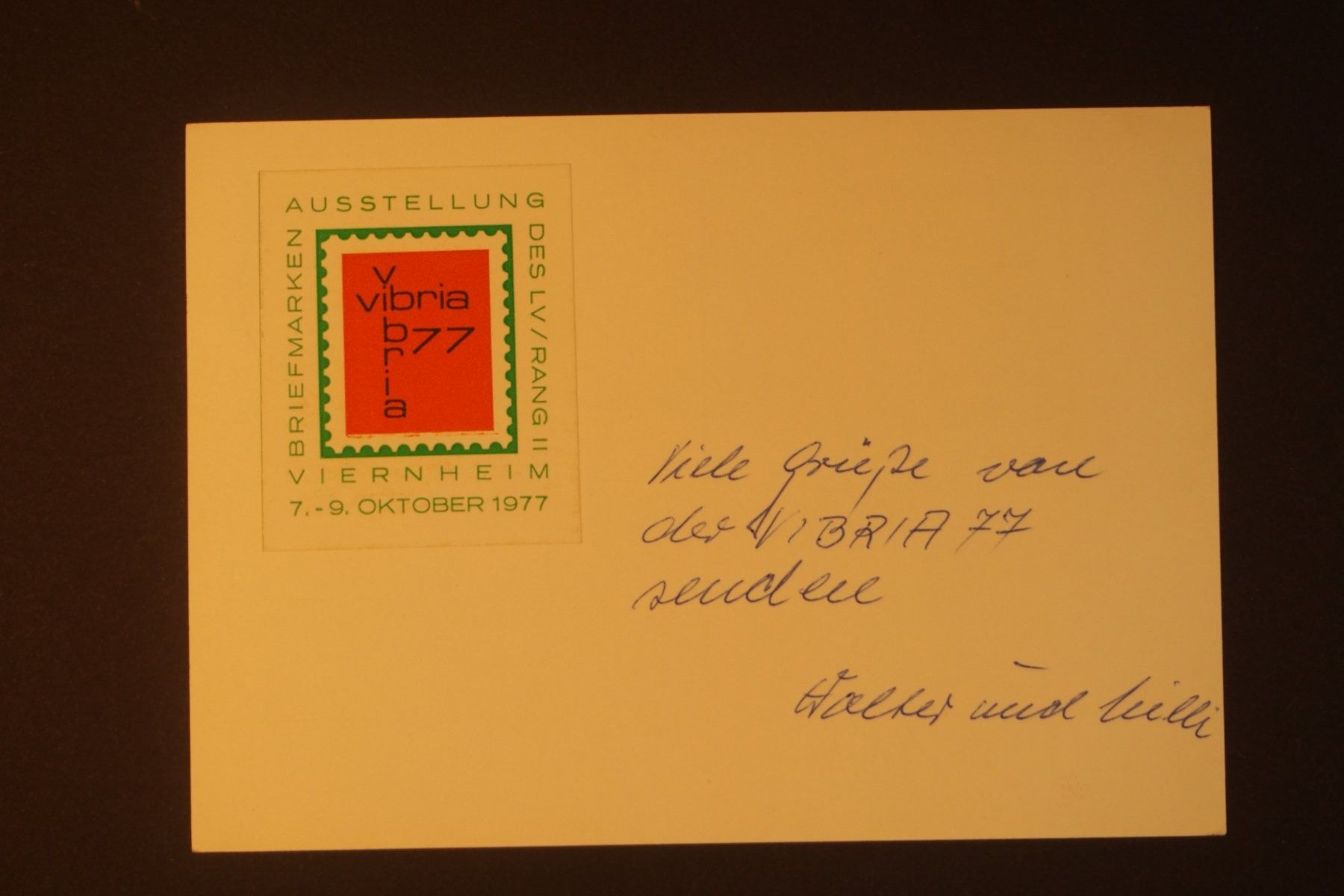 Tutti i francobolli: 1977 Vibria 77 Deutsche Bundespost – Usato da Solothurn venduto da and_fxw5 1