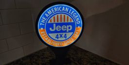 Lampe lightbox décoration Jeep American Legend
