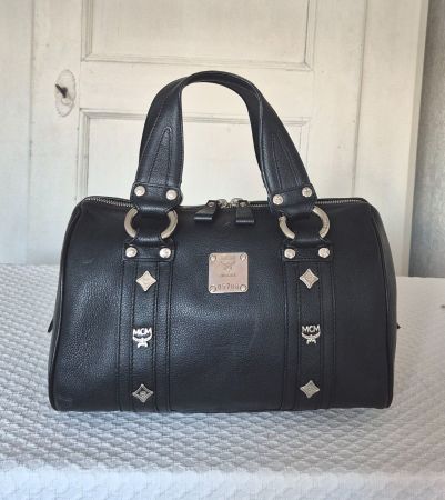 MCM Boston Bag, aus Leder