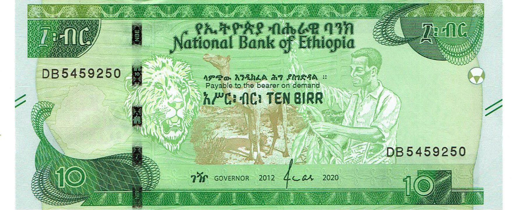 Banconote: Ethiopia 10 Birr 2012 P-53 UNZ – Nuovo (secondo la descrizione) da Steffisburg venduto da ber_8htf