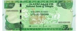 Ethiopia 10 Birr 2012 P-53 UNZ