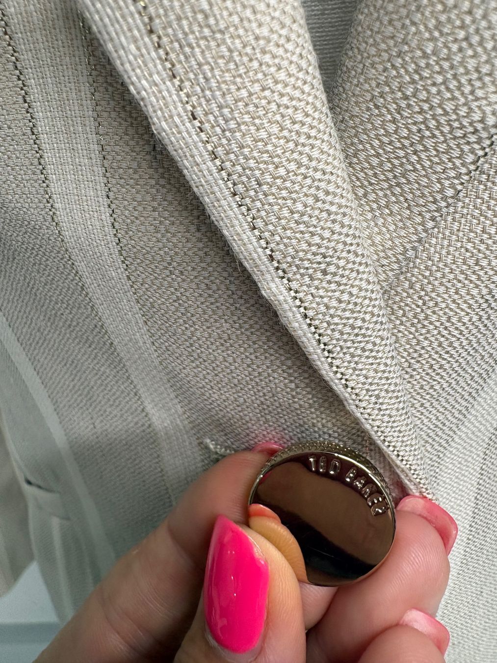 Ted Baker Giacche: Ted Baker Leinenblazer gestreift Gr. 36 creme weiss – Nuovo (secondo la descrizione) da Regensdorf venduto da secondchancefashion 3