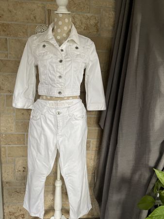 Off-White Jeans Anzug s.Oliver Gr.36 Top Zustand 2teiler