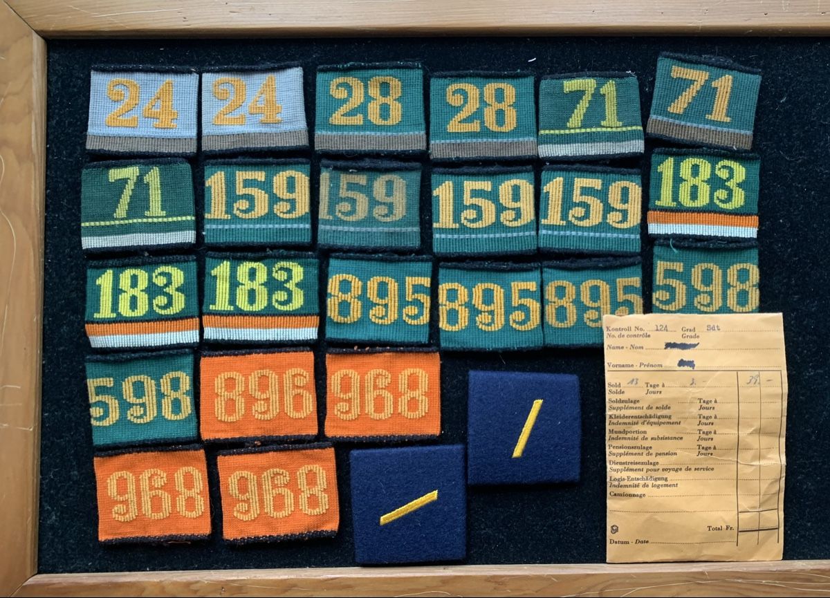 Schweizer Armee Plaketten & Abzeichen: Schweizer Militär Abzeichen, 25 Stk. – Gebraucht aus Egg b. Zürich von ohtannenbaum