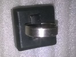 RING EDELSTHAL,,,MATTE UND GLANZIG,,MIT KRISTALL