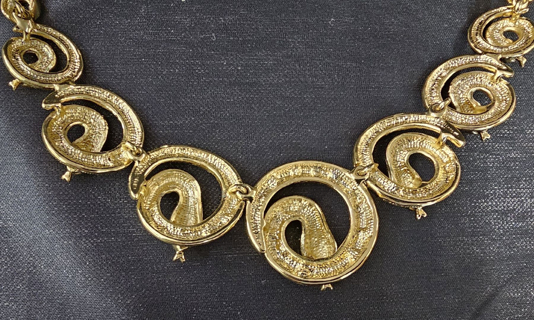 Altri gioielli: Schlangen-Collier, Gold-Optik, Ohrclips, Halskette – Nuovo (secondo la descrizione) da Wangen b. Olten venduto da ErikaK06 5