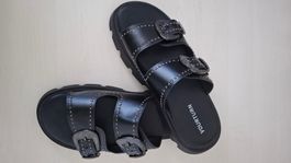 Pantoletten von YOURTURN , Schwarz, neuwertig, Grösse 41