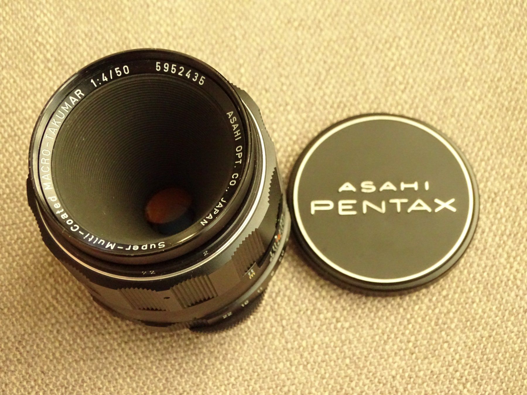 Pentax Objectifs: Pentax Super multi coated macro Takumar 1:4 / 50 – D'occasion à Hirzel par Musicman03