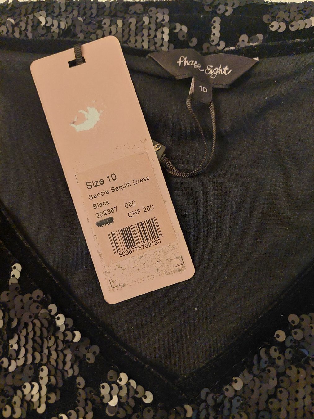 Phase Eight Vestiti: New Phase Eight black sequin dress – Nuovo (secondo la descrizione) da Genève venduto da ado_x2xq 7