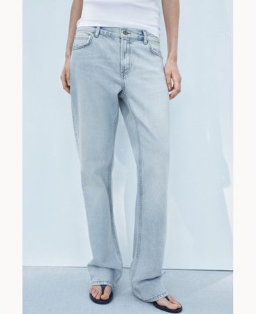 Zara STRAIGHT Damen Jeans  hellblau, Grösse 38  NEU Fr.59.90