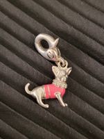 Charm Anhänger 925 Silber Chihuahua, Rot, Top Zustand