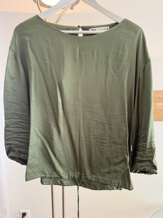 Damen Bluse Olivgrün Grösse L
