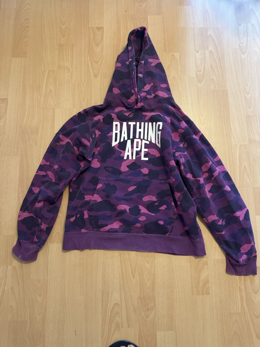 Bape Pullover & Sweatshirts: Bathing Ape Lila Camo Hoodie – Gebraucht aus Bern von pablito01