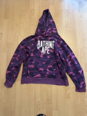 Bathing Ape Lila Camo Hoodie