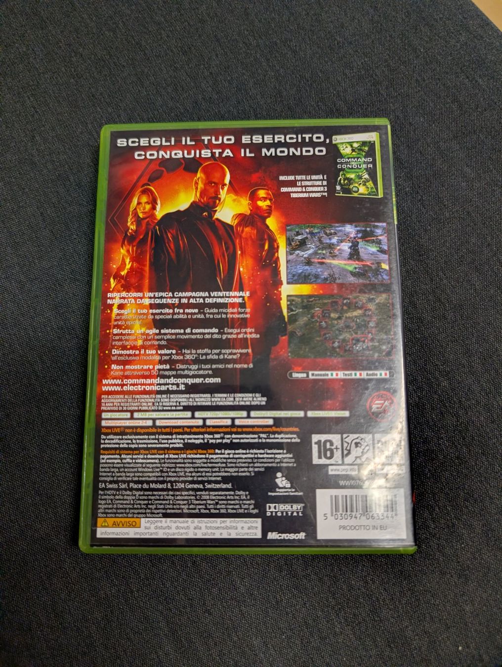 Giochi: Command and conquer 3 l'ira di kane Microsoft Xbox 360 – Usato da Giubiasco venduto da Ticinerd 1