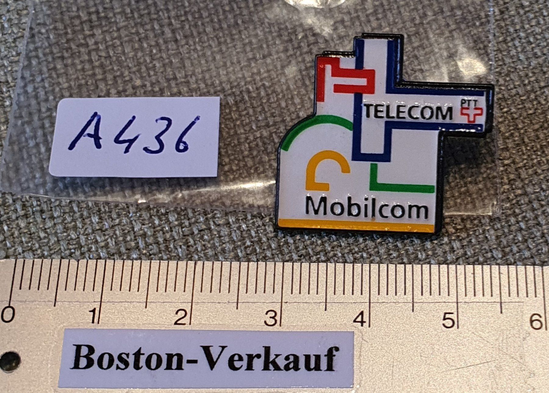 Placchette & Badge: A436 - Pin PTT Telecom Mobilcom – Usato da Reinach BL venduto da Boston-Verkauf 2