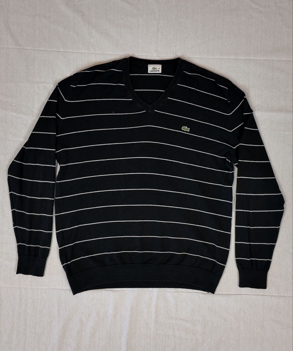 Lacoste Maglioni & Felpe: Lacoste Pullover in schwarz mit weissen Streifen – Nuovo (secondo la descrizione) da Lindau venduto da KT_Vintage