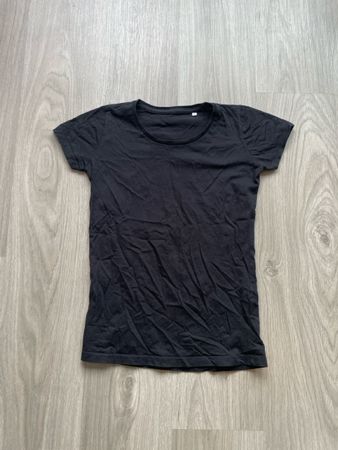 Schwarz Shirt Gr. S Kurzarm Gut Erhalten Sommersaison Top ☀️