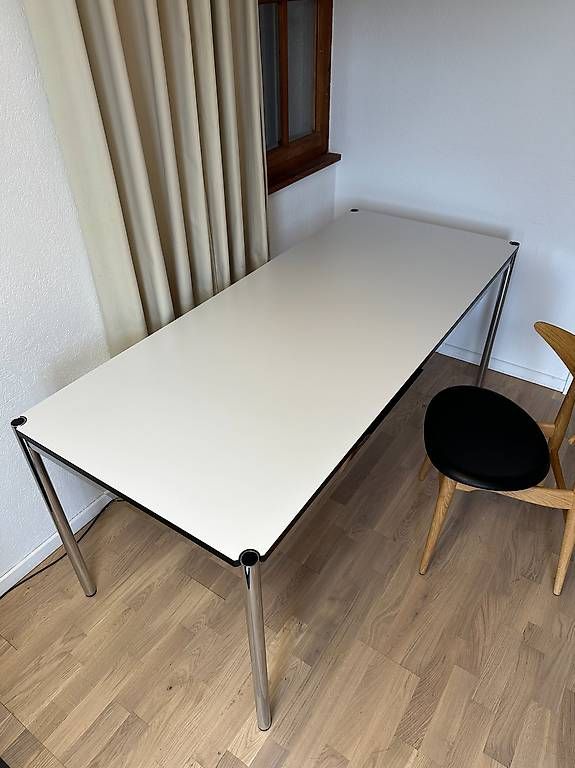 USM Scrivanie: Bureau USM Haller en stratifié gris perle // Ref. AY0440 – Usato da Ravoire venduto da ARKY_s 1
