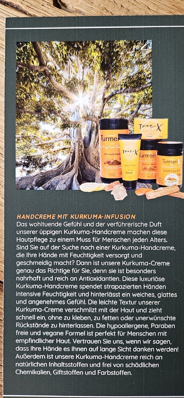 Idratazione: Turmerix Handcreme mit Kurkuma - Neu und ungebraucht! – Nuovo e nell'imballaggio originale da Remigen venduto da Jumba 3
