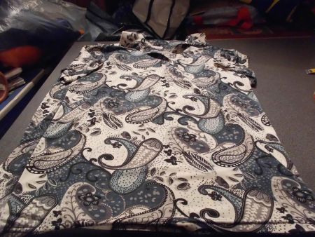 T-Shirt Grösse M/L, Happy Lady, braun/bl