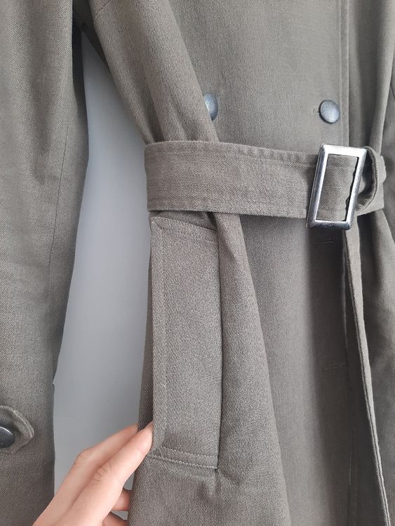 Mäntel: Taillierter Trenchcoat, olivgrün, Gr. 36 – Gebraucht aus Stans von sib_c59z 2