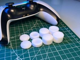 8er Set Controller Grips / Noppen (White)