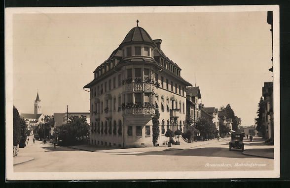Ansichtskarten: Romanshorn, Partie in der Bahnhofstrasse – Gebraucht aus Berlin von bartko-reher