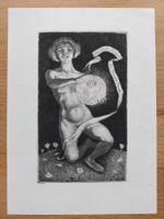 Gregor Rabinovitch Orig. Radierung Viel Glück im neuen Jahr