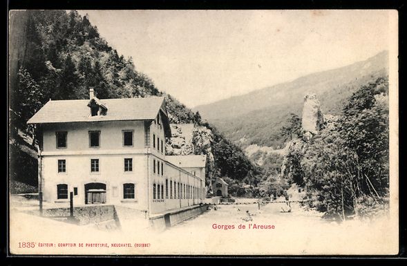 Cartoline postali: AK Areuse, Gorges de l'Areuse – Usato da Berlin venduto da bartko-reher