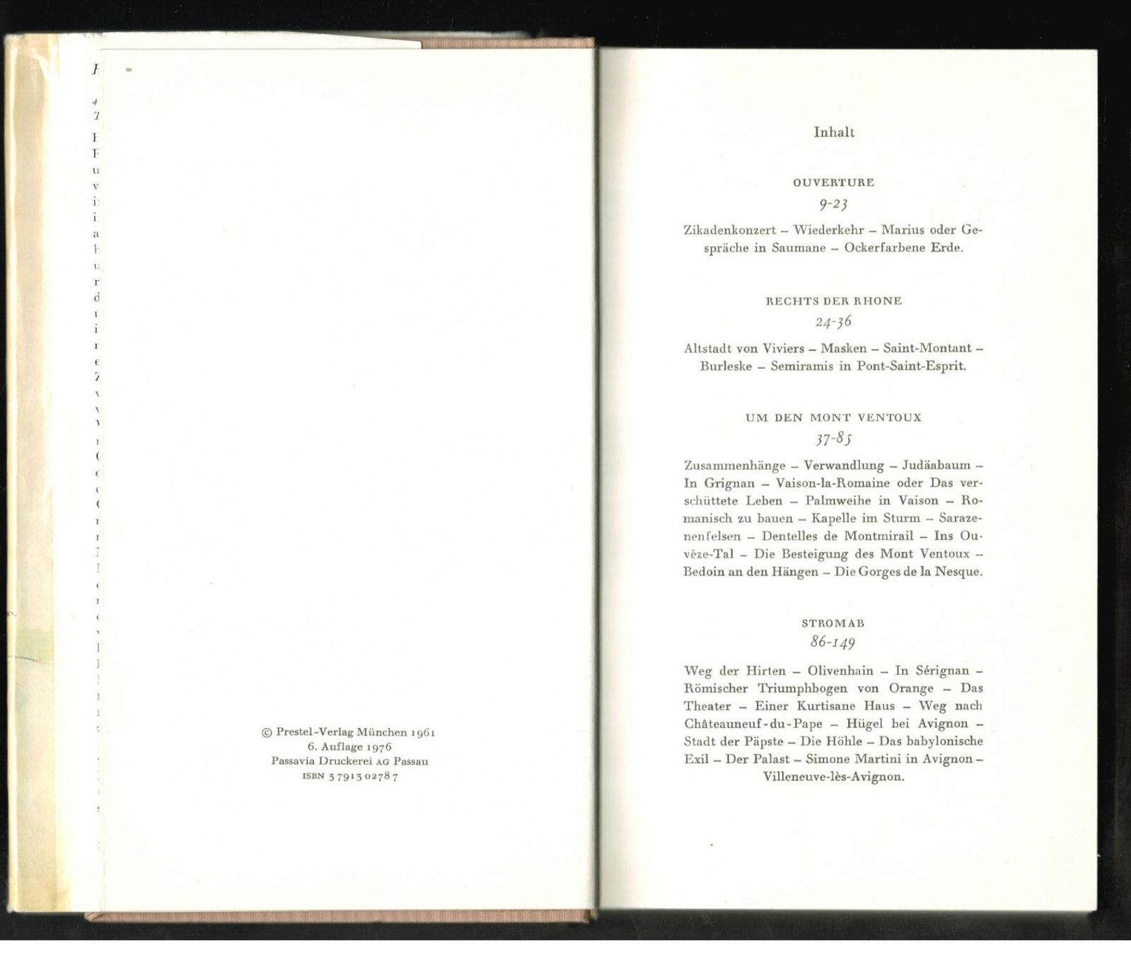 Libri: Prestel; Helmut Domke; Provence     * – Usato da Zürich venduto da Tolima194 3
