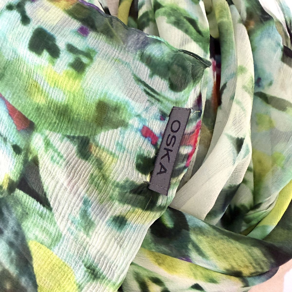 Oska Foulard & Sciarpe: OSKA Large silk scarf – Nuovo (secondo la descrizione) da Freienbach venduto da Avviivva_Shop 3