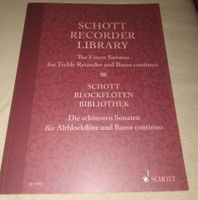 Schott Blockflöten Bibliothek: Sonaten Altblockflöte & Basso
