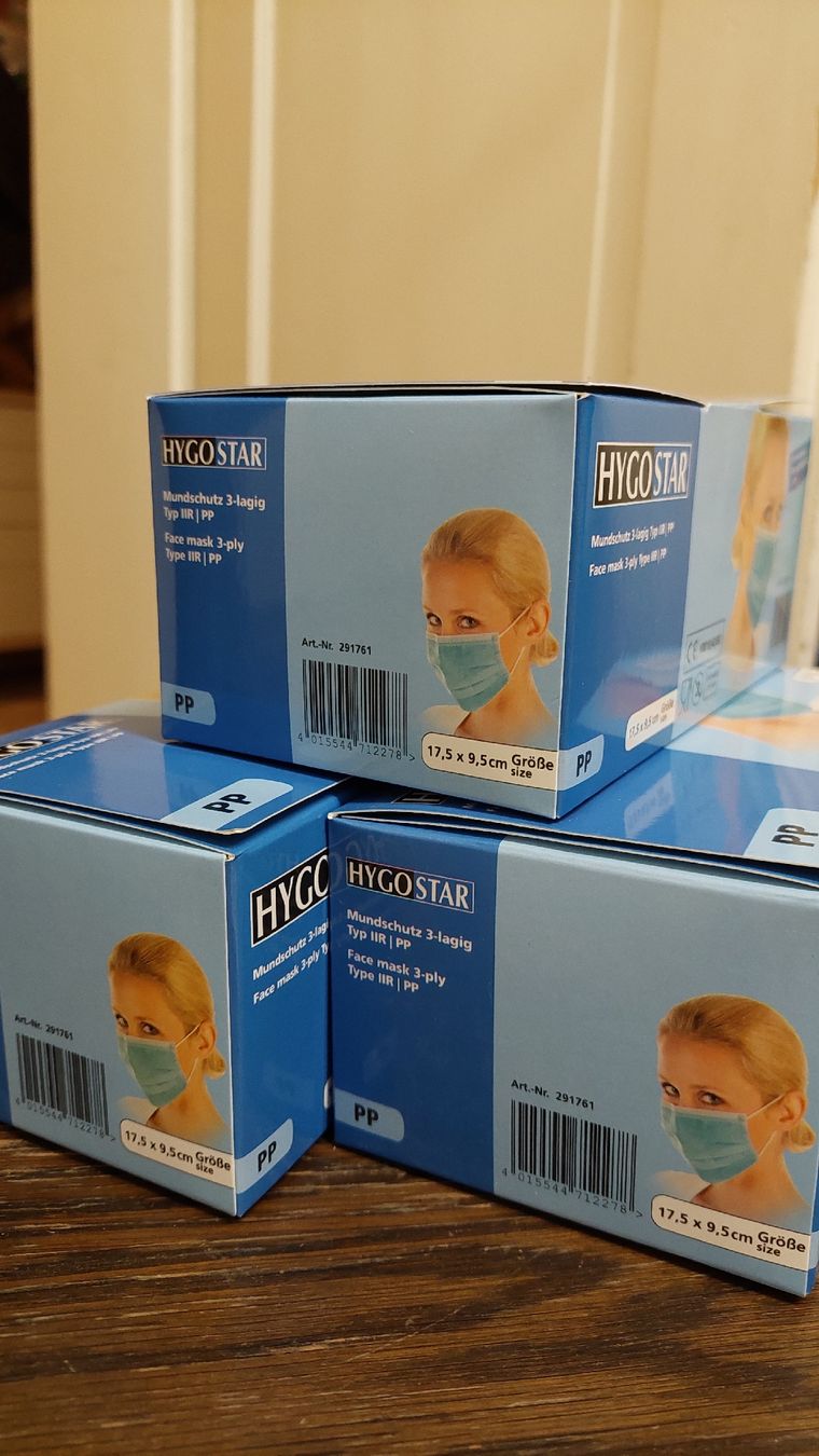 Prodotti per la cura medica: Gesichtsmasken einweg/Covid Masken/ – Nuovo e nell'imballaggio originale da Basel venduto da O-MEGA 4