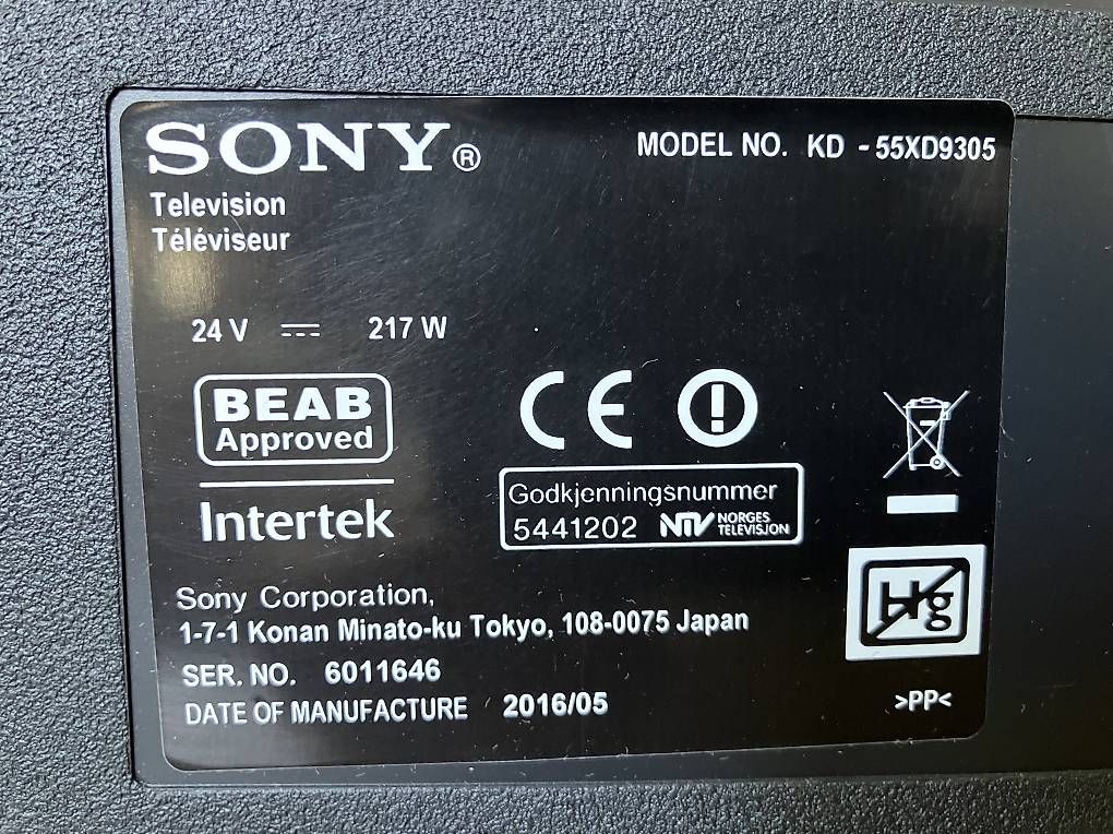 Sony Televisori: Sony Bravia Kd-55xd930/5 4K – Usato da Zürich venduto da Magnon 3