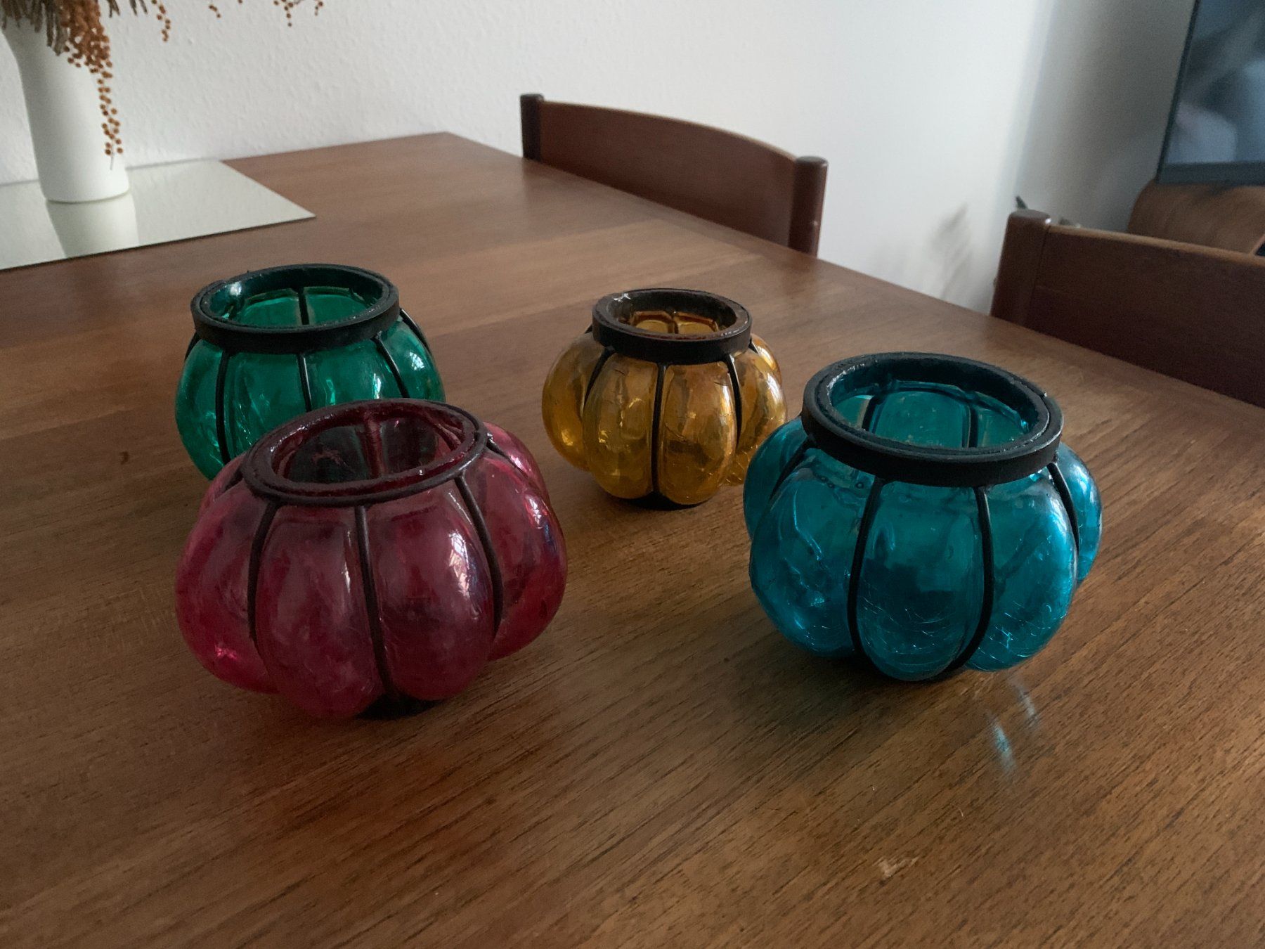 Kerzenständer: 4 orientalische Glas Windlichter – Gebraucht aus Zürich von Diazaio