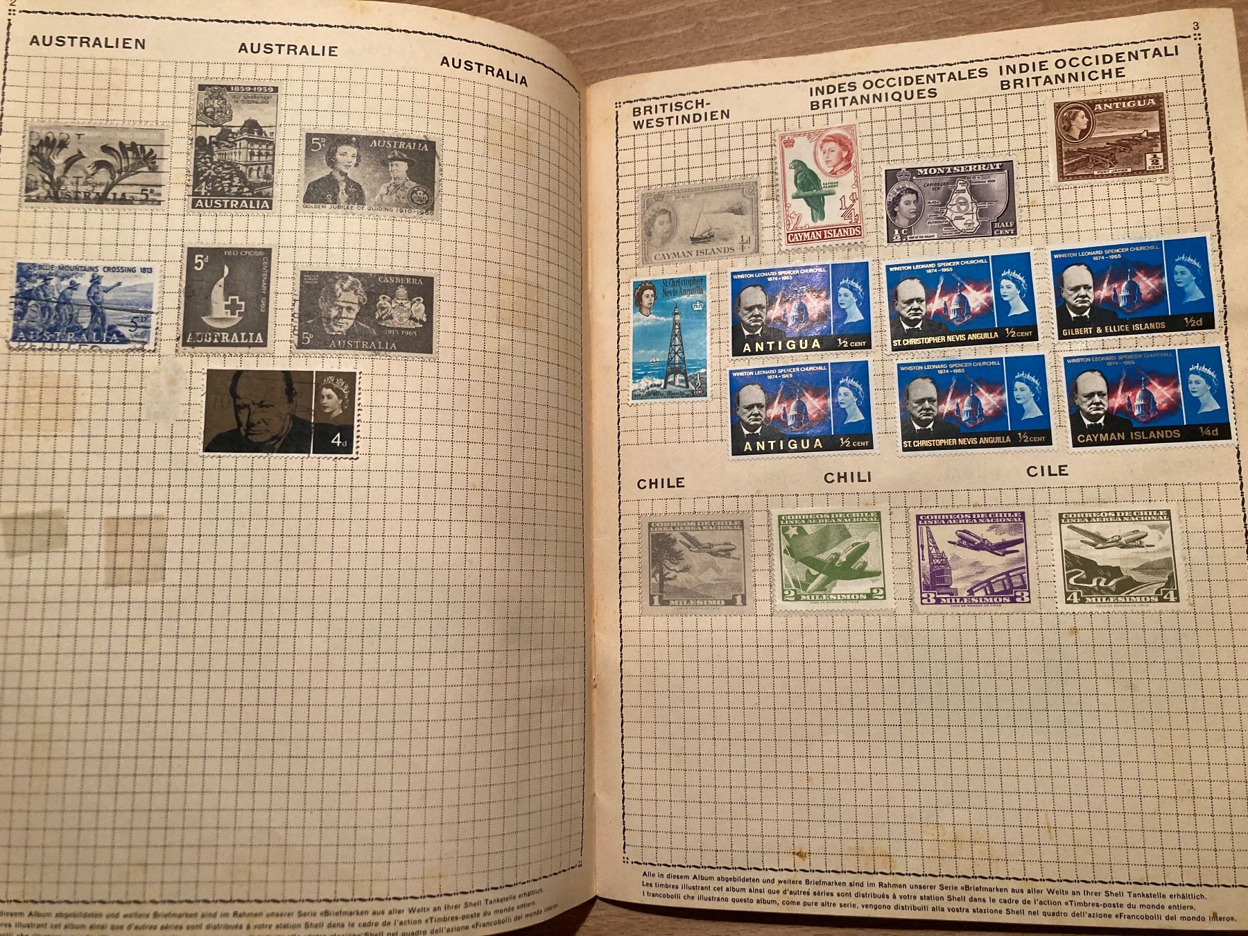 Tutti i francobolli: Shell Briefmarkenalbum, aus aller Welt – Usato da St.Gallen venduto da WrigleyCH 4
