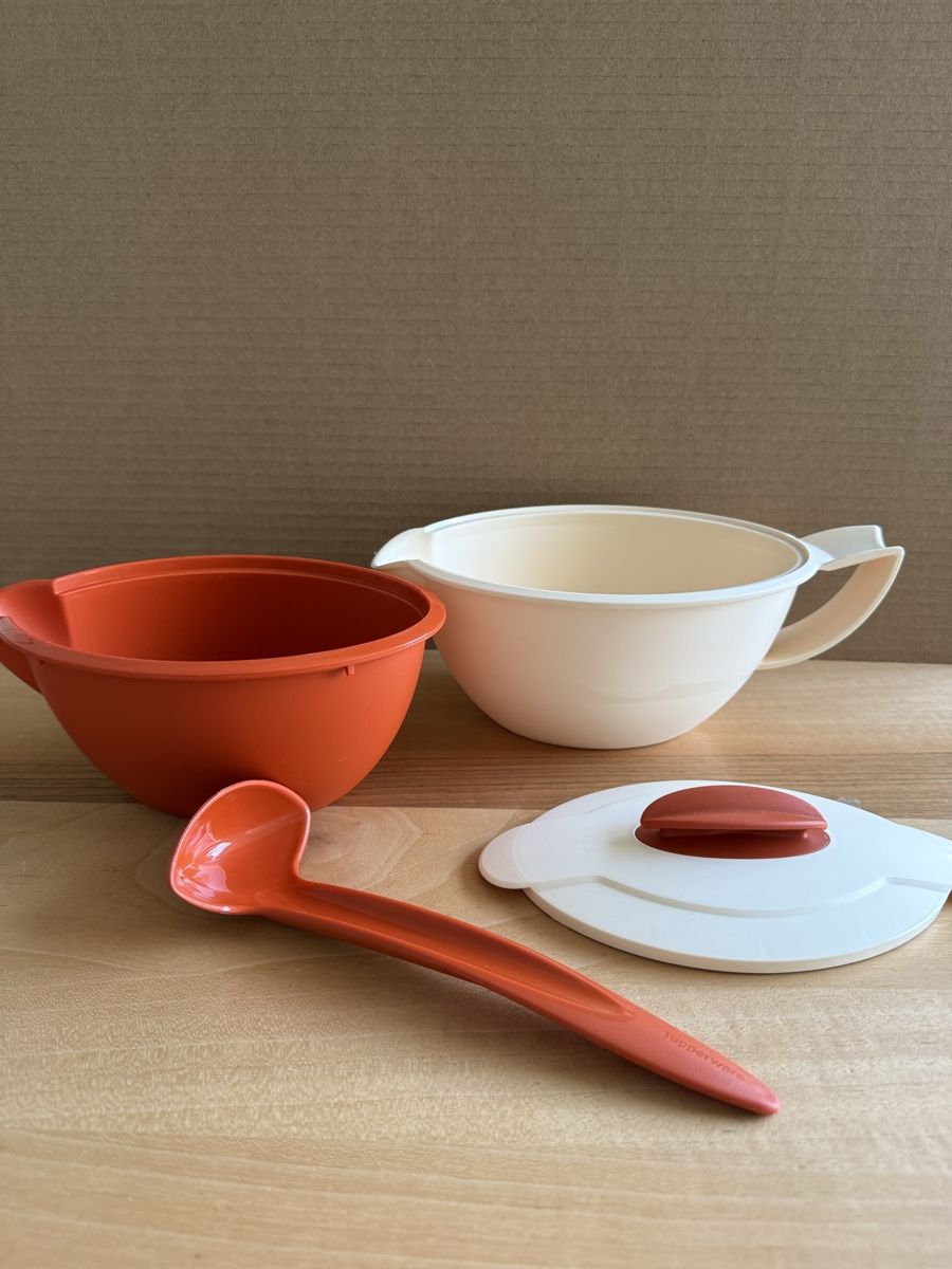 Tupperware Contenitori & Simili: Tupperware Sauciere Top-Service Schüssel mit Deckel + Löffel – Nuovo e nell'imballaggio originale da Mettmenstetten venduto da _4_YOU_ 3