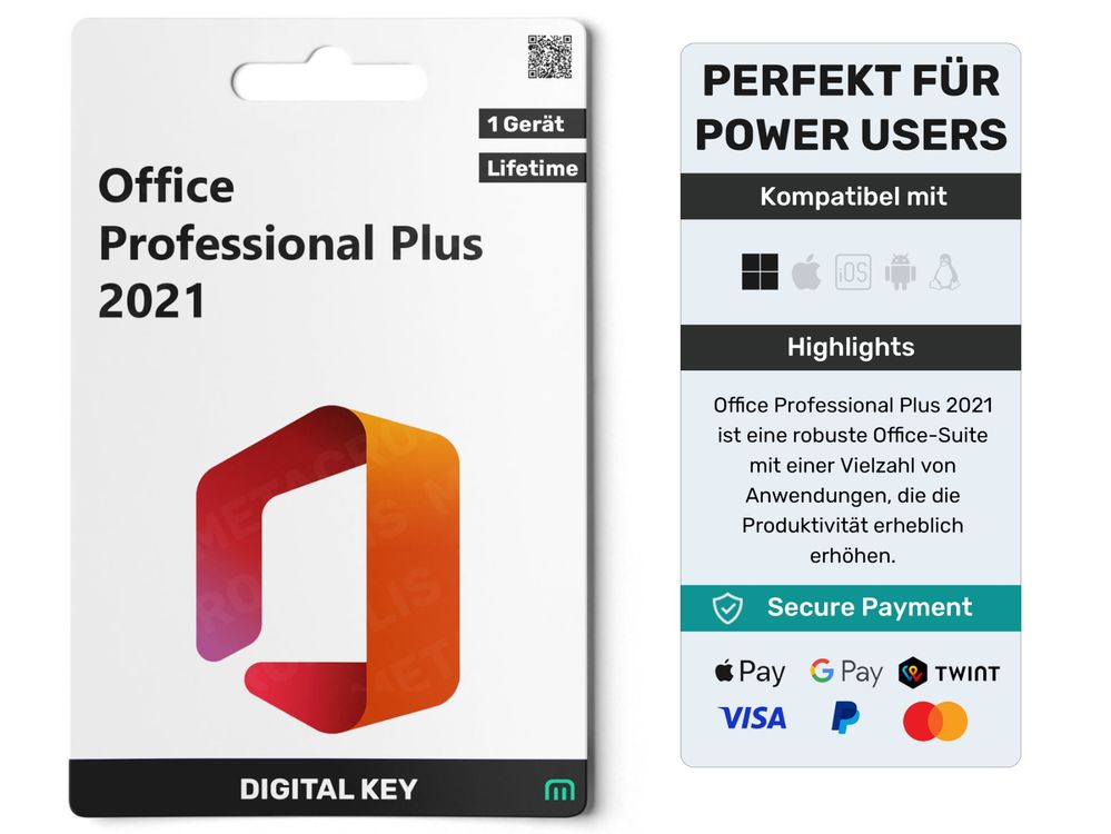 Office Professional Plus 2021 | 1 PC (Gebraucht) in Dietlikon für CHF 8 ...