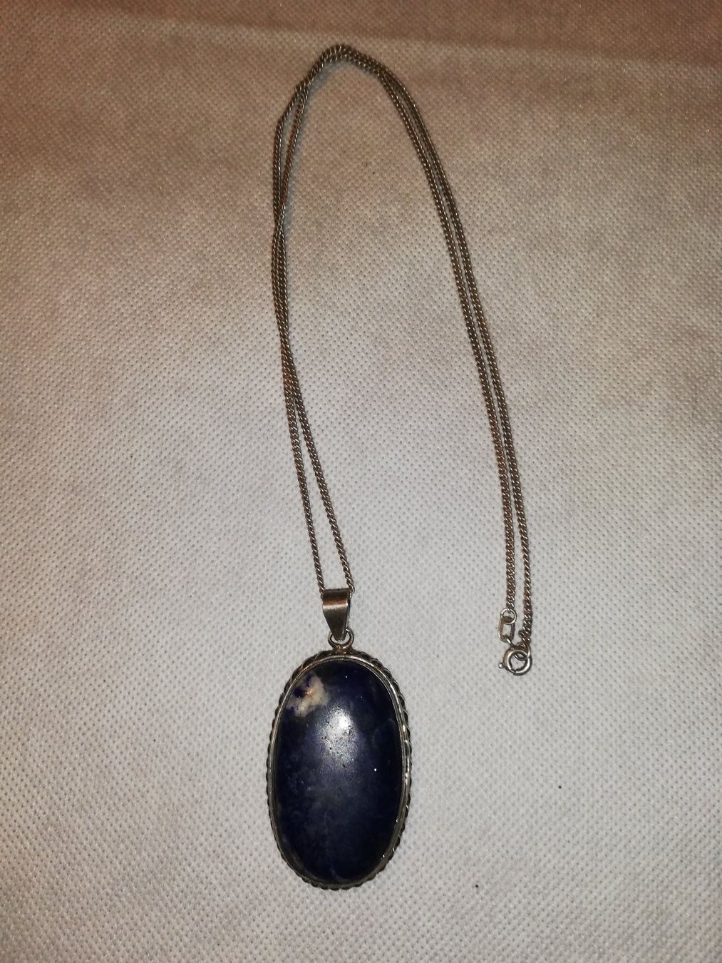 Anhänger: Silber Stein Anhänger mit Kette – Gebraucht aus Aarburg von Emelie 2