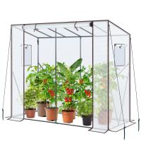 Gewächshaus Foliengewächshaus Tomatenhaus PE 200x77x170cm
