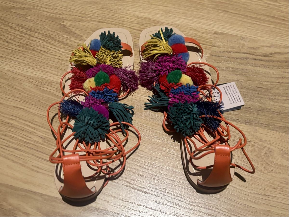 Zara Scarpe da donna: Zara Woman Sandalen Boho – Nuovo (secondo la descrizione) da Baden venduto da Tiffany6878 5
