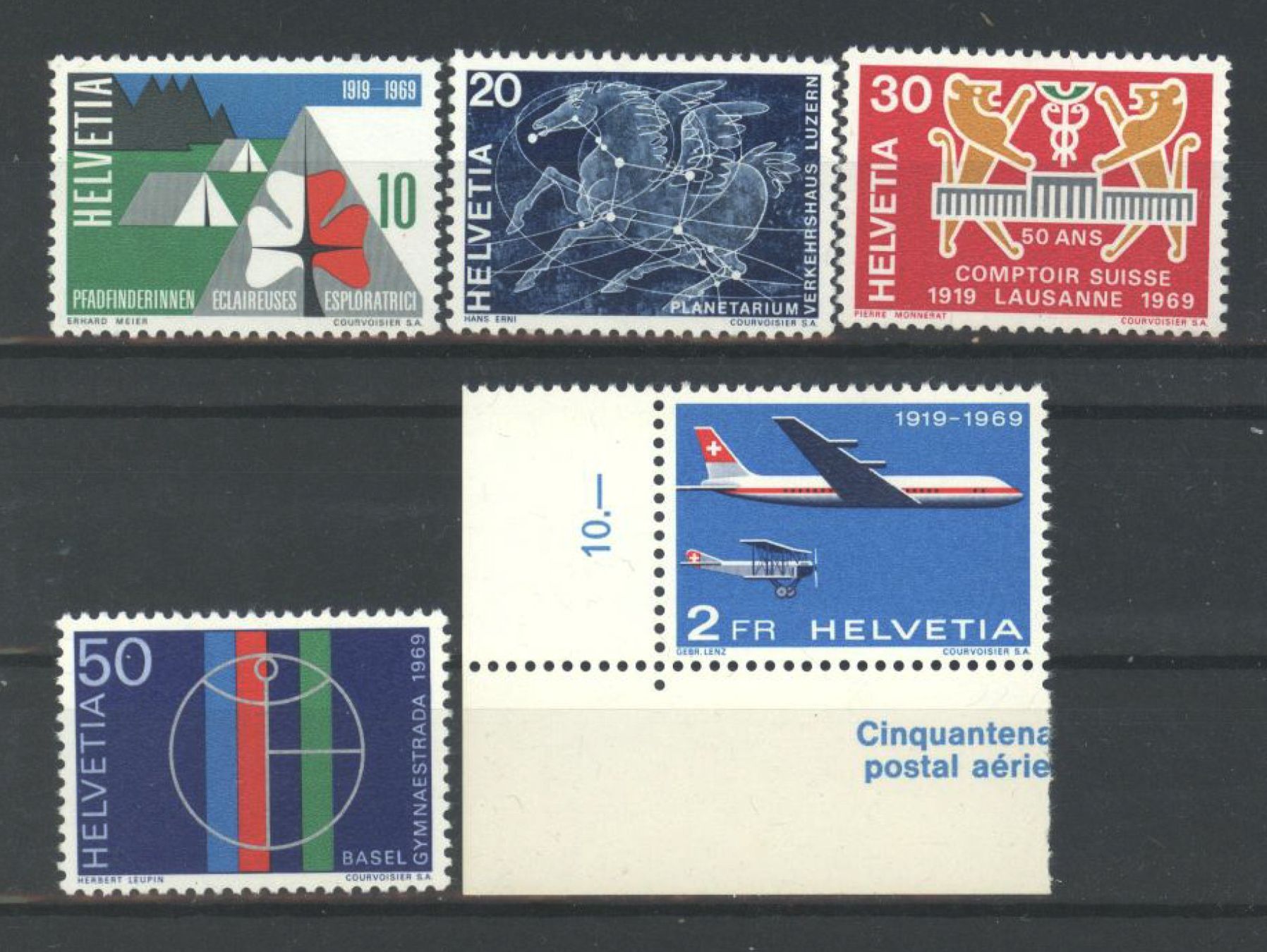Tous les timbres: 1969, Sondermarken I ** – Neuf (Voir description) à Willisau par Vollstempel