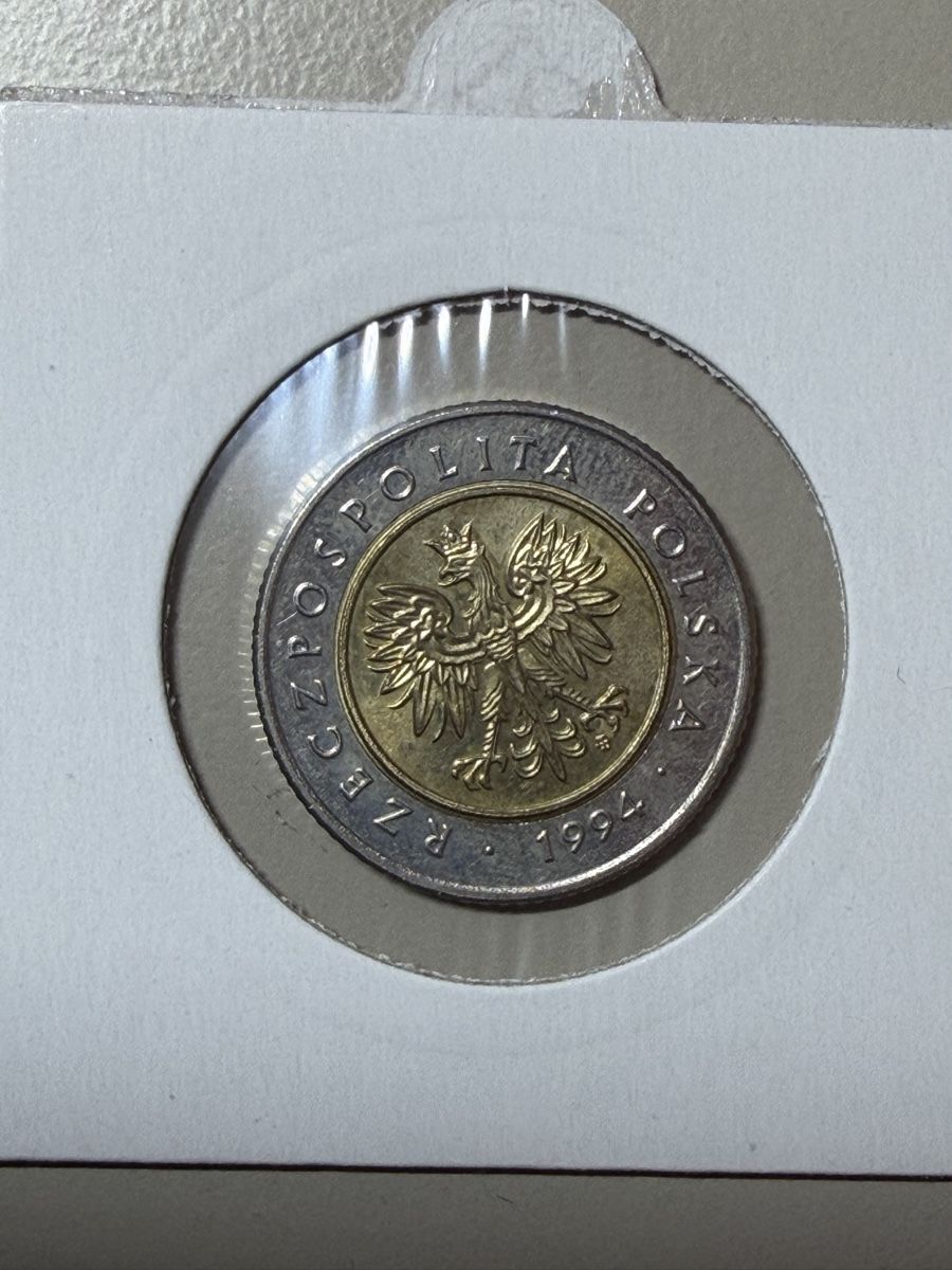 Tutti le monete: Pologne - 5 Ztotych - 1994 – Usato da Payerne venduto da Mike1682 1