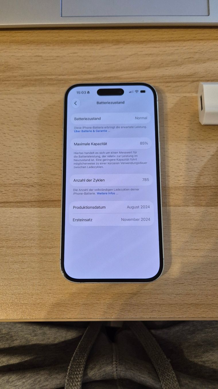 Apple Portables: iPhone 16 256GB White 3038 – D'occasion à Münchenbuchsee par MV_Solutions 8