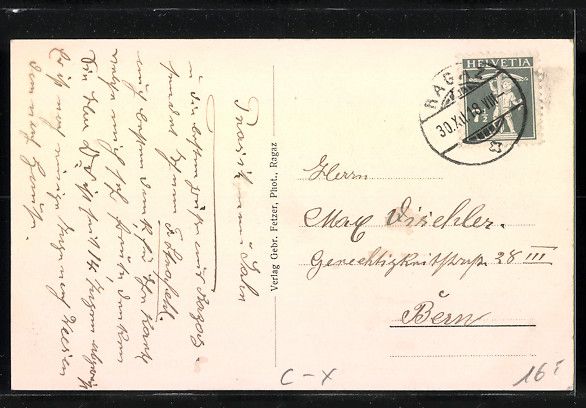 Cartes postales: Bad Ragaz, Pension Strafehl von der Stra – D'occasion à Berlin par bartko-reher 1
