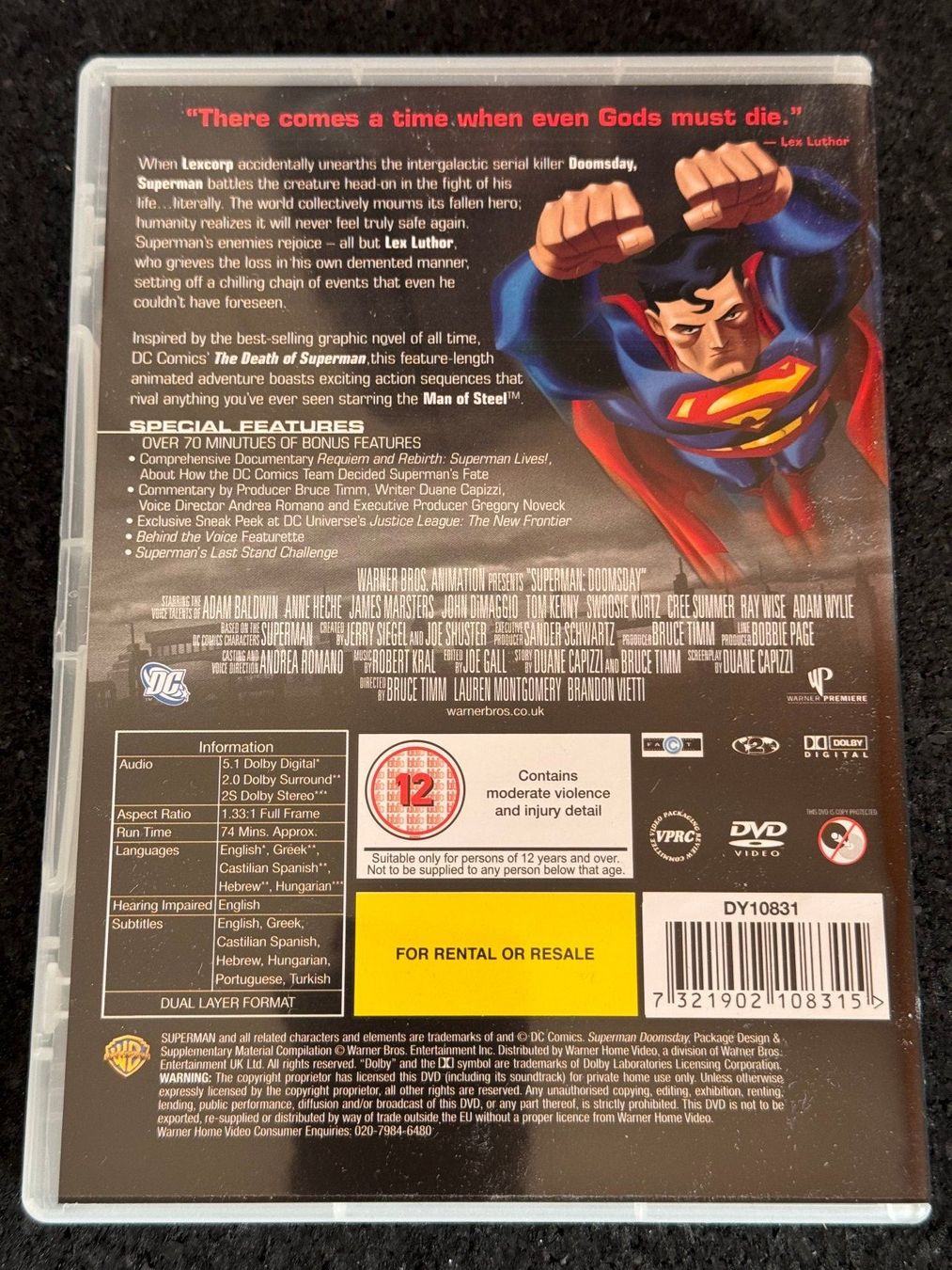 Alle DVDs: SUPERMAN "Doomsday" DVD EN – Gebraucht aus Fribourg von tschjoly 1