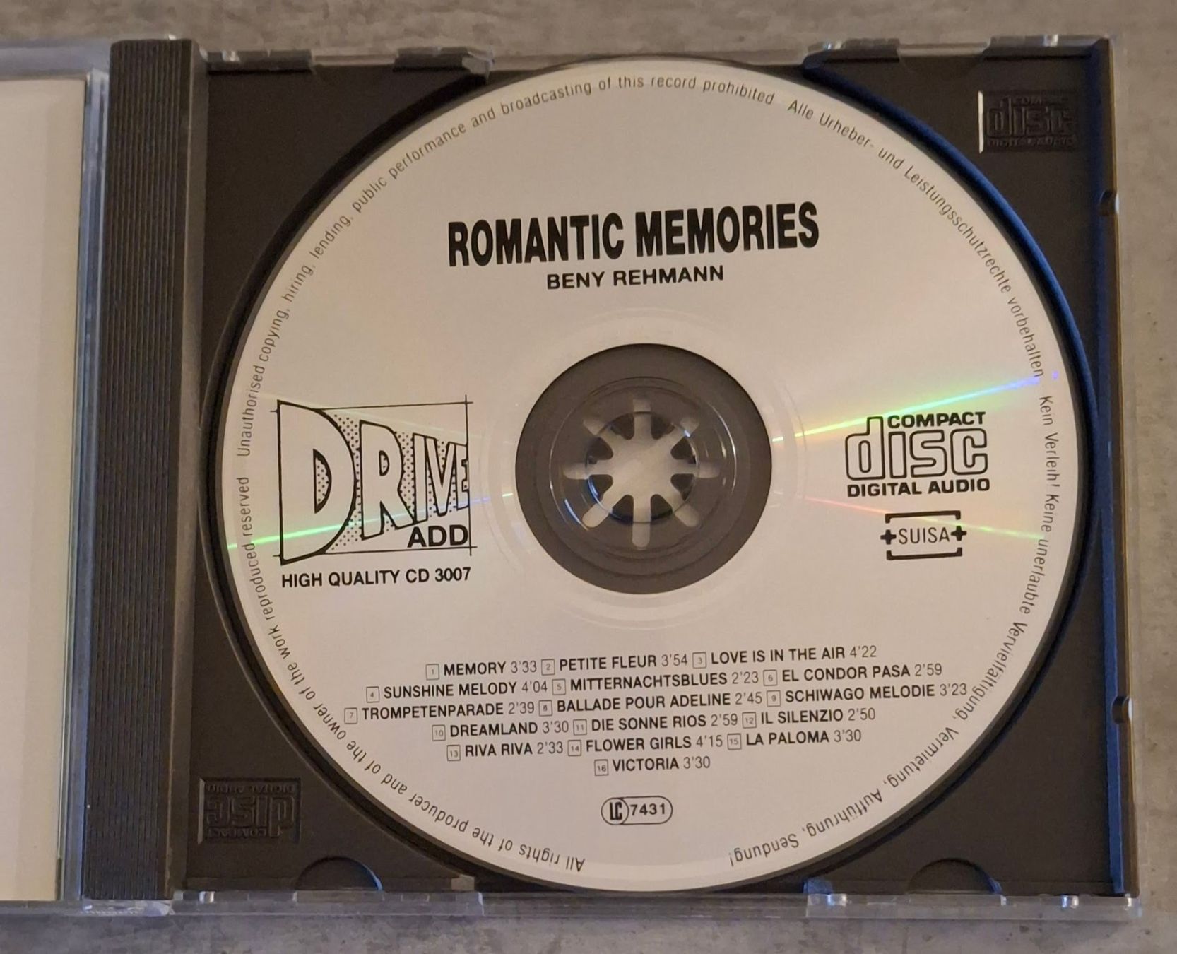 CDs: Beny Rehmann - Romantic Memories – Gebraucht aus Reinach BL von Chela04 2